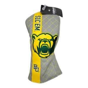 Team Golf NCAA Baylor Bears Fairway Wood Headcover Sic 'Em Quilted Gray NWT